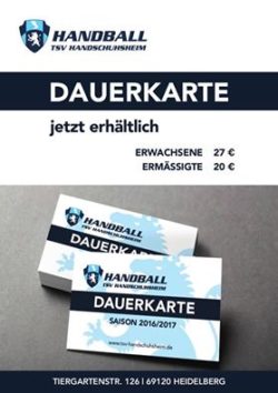 Dauerkarte 2016/2017