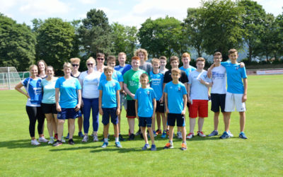 Handballer stellen große Gruppe beim Spendenlauf