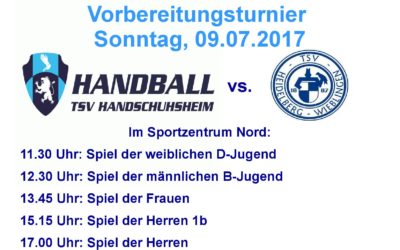 Vorbereitungstunier gegen den TSV Wieblingen am 09.07.2017