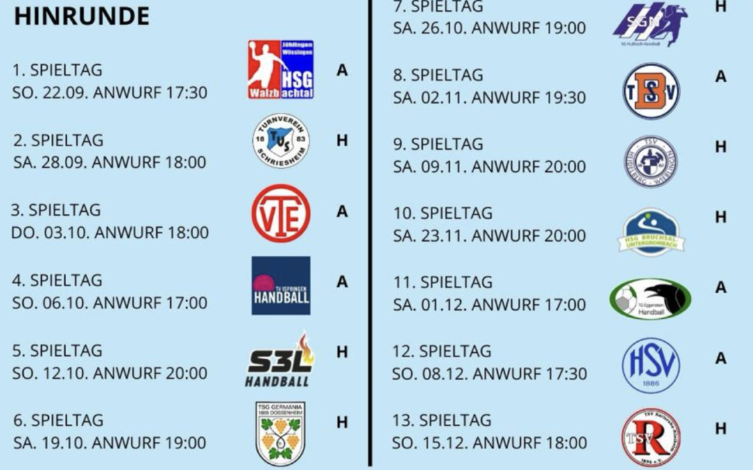 Saisonstart 2024/25 vor der Tür!