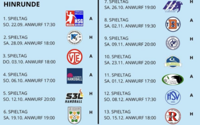 Saisonstart 2024/25 vor der Tür!