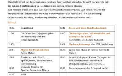 JSG Heidelberg – Handball und noch mehr am 05.04.25!