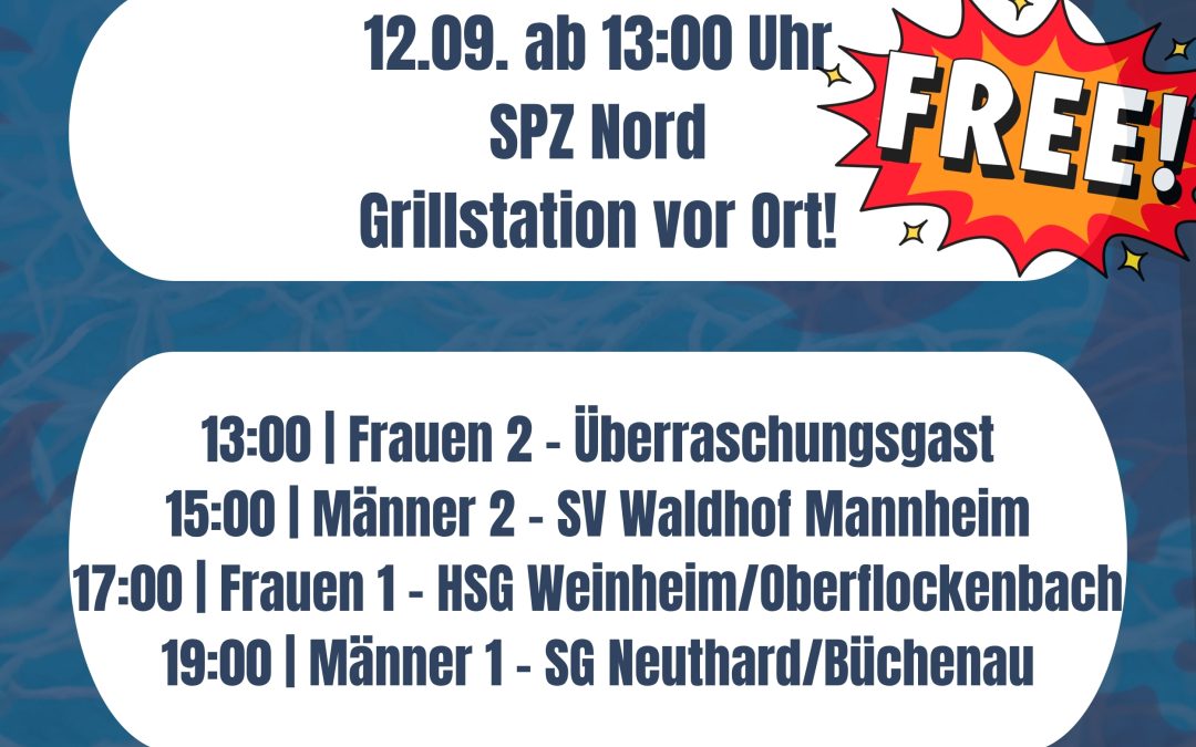 Saisoneröffnung diesen Samstag ab 13 Uhr!